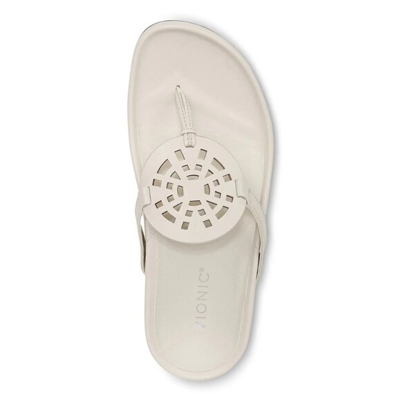 Vionic   Women's   Solari   Sandal,   Cream   Leather - Picture 2 of 7
